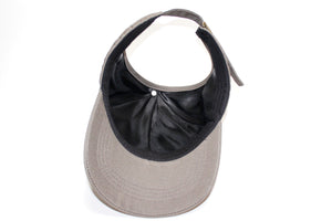 Grey Satin Lined Ponytail Baseball Hat