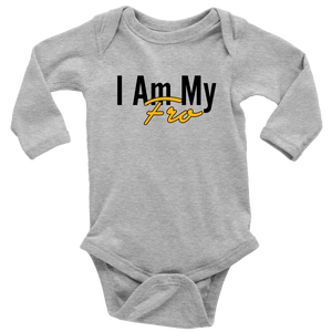 My Fro - Long Sleeve Baby Bodysuit