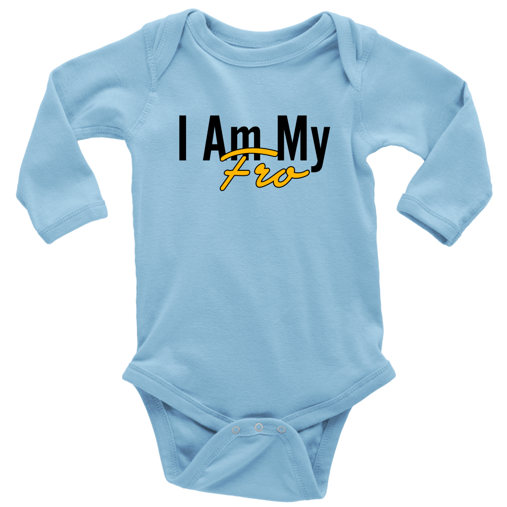 My Fro - Long Sleeve Baby Bodysuit