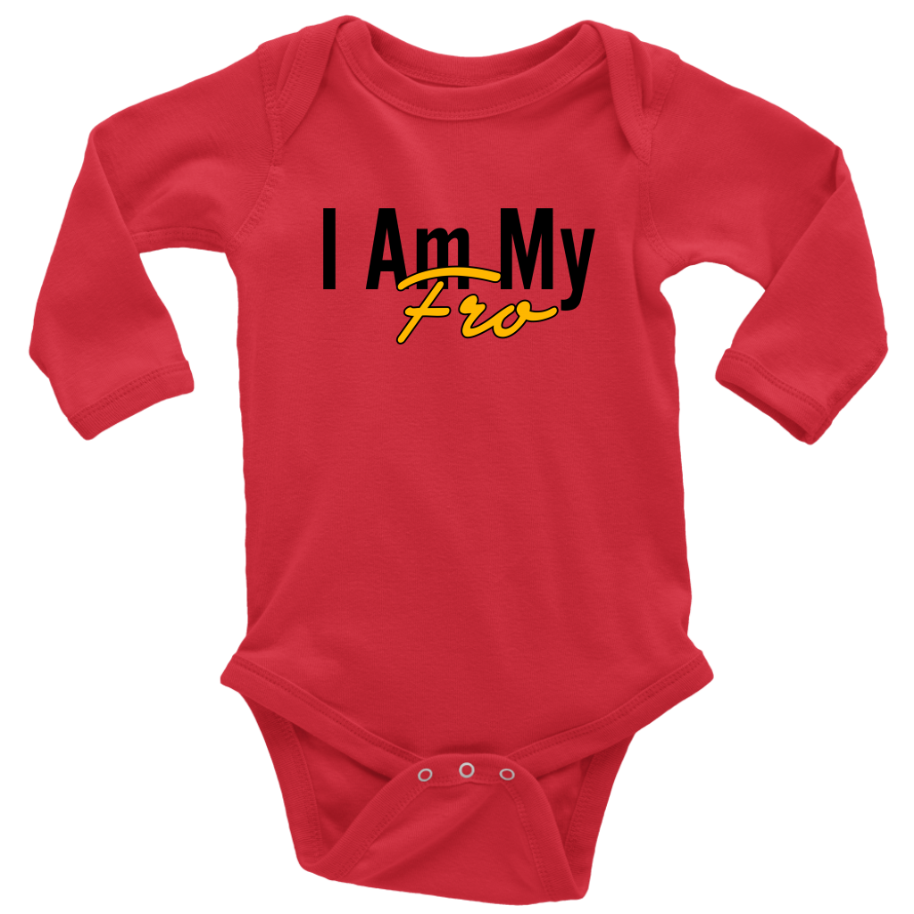 My Fro - Long Sleeve Baby Bodysuit